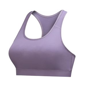 Sports Bra Black Band Racerback Design High Support Workout <b>Top</b> Breathable Seamless Removable Breast Pad Comfortable Push up - Product Image 4