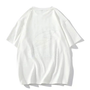 Camiseta de Algodón Premium para Hombre, Suave, Transpirable, de Corte Holgado, de Secado Rápido, con Estampado Serigrafiado y Gráficos en Relieve, Cómoda y Casual - Product Image 2