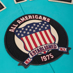 Service OEM de broderie personnalisée par le fabricant, veste Avirex en peau de mouton de haute qualité, veste en cuir véritable personnalisée pour hommes, veste Solis de couleur unie - Product Image 5