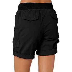 Custom Logo Women's Mid Waist Skinny Fit Stretch Gym Shorts Lightweight Eco-Friendly Moisture Wicking Yoga Running Fitness Wear - Product Image 6