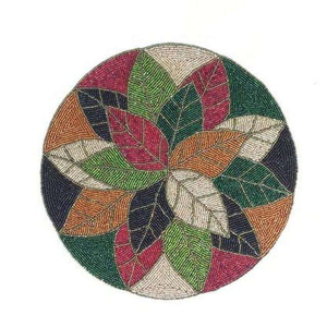 Napperon brodé artisanal de qualité supérieure avec perles de verre de 5 mm en forme de fleur pour Halloween, mariage, événements festifs, maison – Classique et de haute qualité - Product Image 2