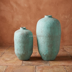 Guci Bala M Vase Urne de Sol Rustique en Terre Cuite Tosca, Pot en Céramique Artisanale, Récipient Décoratif en Grès, Vente en Gros - Product Image 5