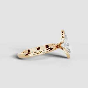 Anillo de Diamante con Corte Marquise de 2.00CT, Cultivado en Laboratorio, Oro Sólido de 14K, Joyería Fina para Propuesta de Matrimonio - Product Image 3