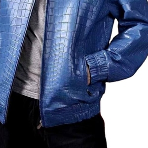 Veste d'hiver en cuir de mouton pour homme, veste d'hiver en cuir de chèvre sur mesure, coupe ajustée, col montant, veste de haute qualité - Product Image 6