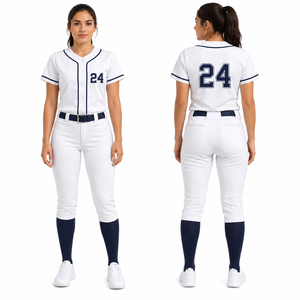 Ensemble d'uniformes de baseball personnalisés pour femmes, maillot et pantalon de softball sublimés, fabricant de vêtements de sport d'équipe - Product Image 2