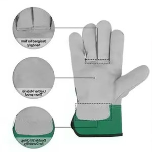 Heavy-Duty Cowhide Split Leather Driving Gloves Top Safety Industrial Driver Gloves with Goat Grain Hand Arm Protection Features - Product Image 3