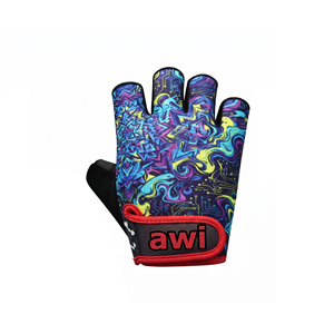 Gants de fitness unisexes demi-doigts respirants avec protection de la paume pour la musculation et l'entraînement en salle de sport, en Spandex et Polyester, avec support de poignet auto-agrippant - Product Image 2