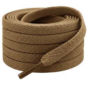 Lacets plats personnalisés en polyester tissé avec embouts en plastique pour chaussures de sport et baskets - Product Image 3