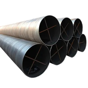 Bon prix A53 tuyau de fer soudé sans couture en acier au carbone de 6 mètres tuyau rond en acier au carbone noir Erw