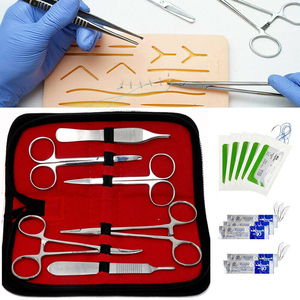 Premium Quality 5 Pieces Surgery Kits With Scalpel Handle Knife Scissor Tweezer Needle Forceps Tools Sets Suture Set - Product Image 2