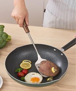 Espátula Ranurada de Acero Inoxidable con Mango de Madera, Utensilio de Cocina para Freír, Asar, Hornear y Servir Alimentos - Product Image 6