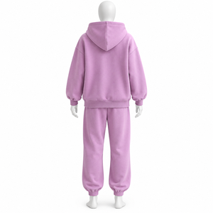 Nouveau survêtement 2026 style tendance personnalisé imprimé, coupe ample, entièrement zippé, avec cordon de serrage, 100% coton, en vente - Product Image 2