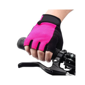 Guantes de Ciclismo Transpirables de Verano al por Mayor con Agarre de PU, Almohadilla de Gel Antichoque, Medios Dedos, para Bicicleta de Montaña y Carretera - Product Image 1