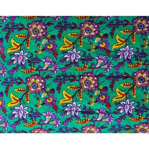ART&ART Tissu en coton léger imprimé à la main en Inde pour robes, hauts et sacs - Mode quatre saisons - Product Image 5