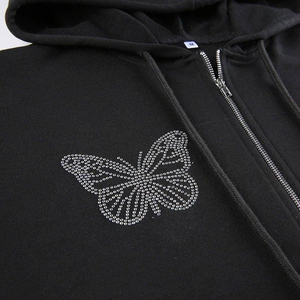 Sweat à capuche unisexe à strass pour homme, léger, tendance, de haute qualité, motifs très demandés, à enfiler rapidement - Product Image 5