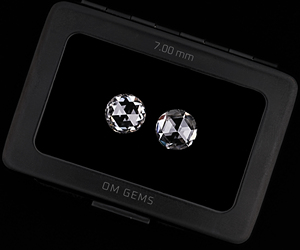 OM GEMS Diamant de laboratoire de 7,0 mm, taille ronde rose, couleur D VVS, pierre libre pour la fabrication de bijoux, vente en gros, diamant de laboratoire en vrac - Product Image 2