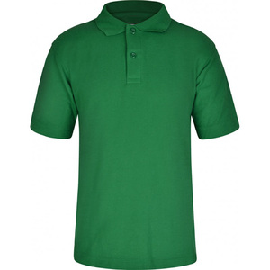 Camisa Roja de Manga Corta para Hombre, 100% Algodón, Tejido de Punto, Color Sólido, Cierre de Botones, Corte Regular, Transpirable, Bordada, ODM - Product Image 4