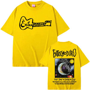 Camiseta de Manga Corta Retro con Estampado de Gira de Banda de Rock para Hombre y Mujer, 100% Algodón, Corte Holgado - Product Image 6