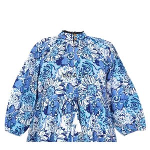 เดรสทรงเอไลน์ผ้าฝ้ายพิมพ์ลายด้วยมือ เป็นมิตรกับสิ่งแวดล้อม ระบายอากาศได้ดี  สำหรับผู้หญิง สไตล์ลำลอง - Product Image 2