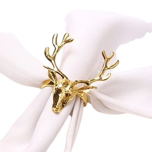 Anneaux de serviette en laiton nacré scintillant pour la décoration des tables de mariage, d'événements et de fêtes, porte-serviettes de forme ronde - Product Image 4