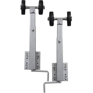 Juego de 2 soportes de arco de doble rodillo de 23.2 a 33.1 pulgadas para remolques de barcos y embarcaciones - Product Image 3