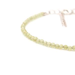 Natural Peridot Faceted Round Gemstone <b>Beaded</b> <b>Bracelet</b> 2MM Handmade Dainty Peridot Stone <b>Bracelet</b> for Women and <b>Men</b> Wholesale - Product Image 5