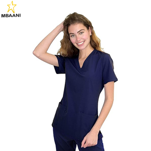 <b>Scrubs</b> for Women - 4 Pocket V-Neck <b>Scrub</b> <b>Top</b>, Stretch Fabric, Easy Care Uniforms - Product Image 6