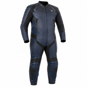 Combinaison de moto en cuir grande taille |   Bleu Brun |   Fabricant OEM ODM |   Qualité de conception haut de gamme |   Vêtements de course |   Sports - Product Image 1