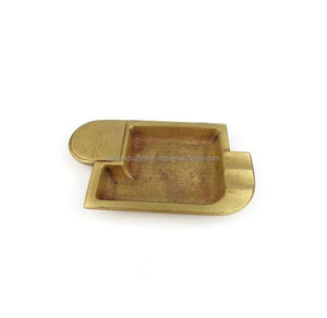 Cendrier de bureau en laiton au design minimaliste pour usage domestique – Élégant porte-cendres pour la maison et le bureau - Product Image 5