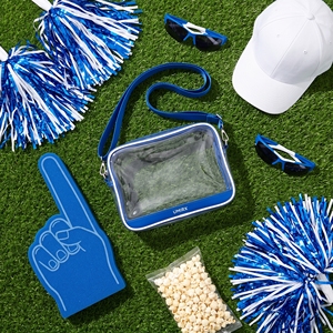 Bolso Transparente con Estampado para el Día del Partido, Aprobado para Estadios, Colores del Equipo, Bolso Bandolera, Espíritu Escolar, PVC, Logotipo Personalizado, OEM - Product Image 6