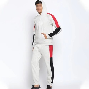 Chándal Deportivo Informal con Capucha y Bloques de Color para Adultos, Ropa Deportiva Transpirable de Manga Larga para Invierno con Bolsillos Laterales - Product Image 3
