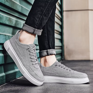 Zapatillas de tela 2025 de otoño transpirables con suela blanda, sin cordones, de trabajo, tejidas, con amortiguación sólida, ligeras e informales - Product Image 3