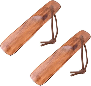 ที่โกยรองเท้าไม้คุณภาพสูง งานแฮนด์เมด ลายไม้ธรรมชาติ ขอบเรียบเนียน - Product Image 4