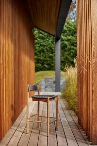 Taburete de Bar Moderno de Madera de Teca, Diseño Ecológico y Duradero, Directo de Fábrica, para Proyectos de Hoteles y Restaurantes - Product Image 3