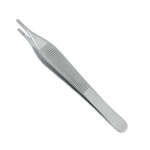 Pinzas Semkin para Tejidos, Uso Hospitalario, 2×1 CVD 125mm, Acero Inoxidable Alemán, Instrumento Quirúrgico Reutilizable para Tejidos - Product Image 4