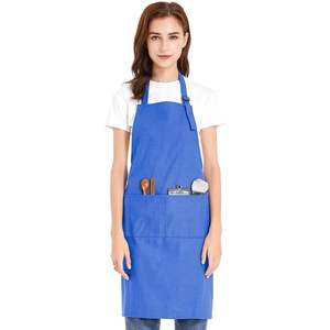 2025 Unisex <b>Leather</b> Bib <b>Apron</b> Adjustable Chef Cooking Waist Garden Waist with Pockets Cotton Canvas Material for Food Industry - Product Image 1