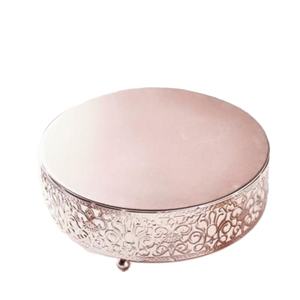 Présentoir à gâteau rond Présentoir à dessert Cupcake Présentoir sur socle en métal Bonbons Biscuits Parfait pour la décoration intérieure et ou d'autres événements - Product Image 1