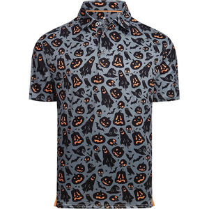 Camiseta de Golf para Hombre con Estampado de Panal de Abeja, Diseño Hexagonal, Estilo Deportivo, Rendimiento Atlético, Cuello Tipo Polo - Product Image 1