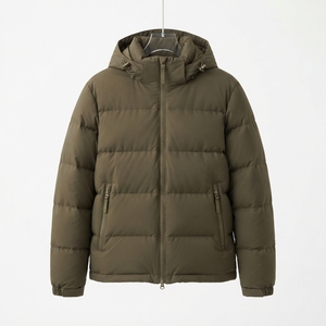Chaqueta de Plumón Personalizada OEM para Hombre con Capucha, Abrigo de Invierno Grueso, Venta al Por Mayor - Product Image 1