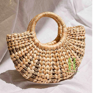 Boho Water Hyacinth Handbag <b>Straw</b> <b>Summer</b> <b>Bag</b> Handmade <b>Straw</b> Handbag Woven Beach <b>Bag</b> From HNH Craft Vietnam - Product Image 3