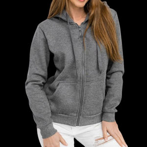 Sweat-shirt à capuche uni décontracté de haute qualité pour femmes, style hip-hop, en polaire, pour l'automne et l'hiver. - Product Image 2