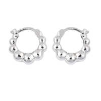Boucles d'oreilles créoles élégantes plaquées argent 925 pour femmes, bijoux de mode bohème, cadeau d'anniversaire parfait, style léger