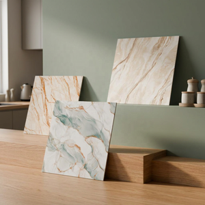 Carreaux de sol en porcelaine émaillée mate Diano Griss 600x600mm, aspect marbre, design portugais, carreaux céramiques sans fin 60x60cm - Product Image 5