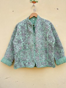 Indian Handmade 100% Cotton Eco-Friendly Quilted Anti-Wrinkle Breathable Quick Dry Digital Printed Front Pocket Autumn Winter - Product Image 4