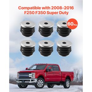 Kit di Boccole per Montaggio Carrozzeria F250 F350 Super Duty 2008-2016, 60 Pezzi in Poliuretano, Sostituzione Rapida Compatibile con il Veicolo - Product Image 2