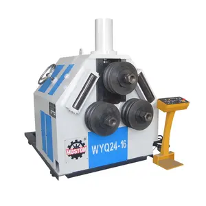 Hoston WYQ24 profile section ring roll pipe bender angle roller aluminum arch bending machine