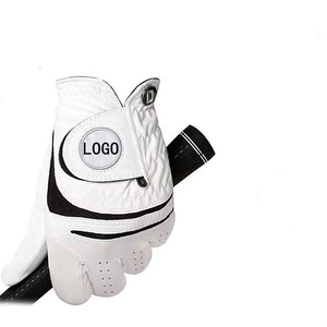 Guante de Golf de Alta Calidad, Blanco, de Cuero Genuino, para Mano Derecha, Antideslizante, con Cierre de Velcro, Unisex, Protección UV - Product Image 3