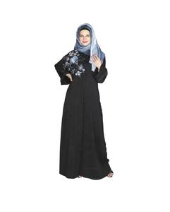 Dernières Abaya en lin Daisy Drill Dubaï et Turquie Style Moderne Casual Front Open Design Robe Modeste pour Musulmans Offre Spéciale - Product Image 5