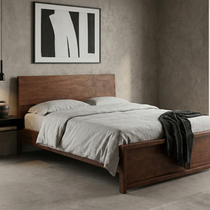 Modern Queen Size Solid Wood <b>Pine</b> Bedroom <b>Bed</b> with 12-Month Warranty - Product Image 2