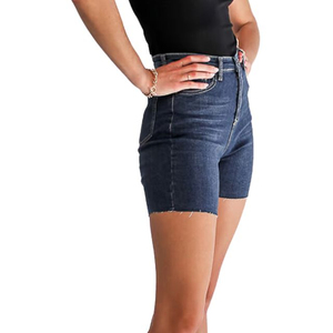 Shorts de Mezclilla Rectos de Cintura Media para Mujer, Transpirables, de Secado Rápido, Cómodos, Diseño Casual, Sexy y Vintage, Venta al Por Mayor de Fábrica - Product Image 5